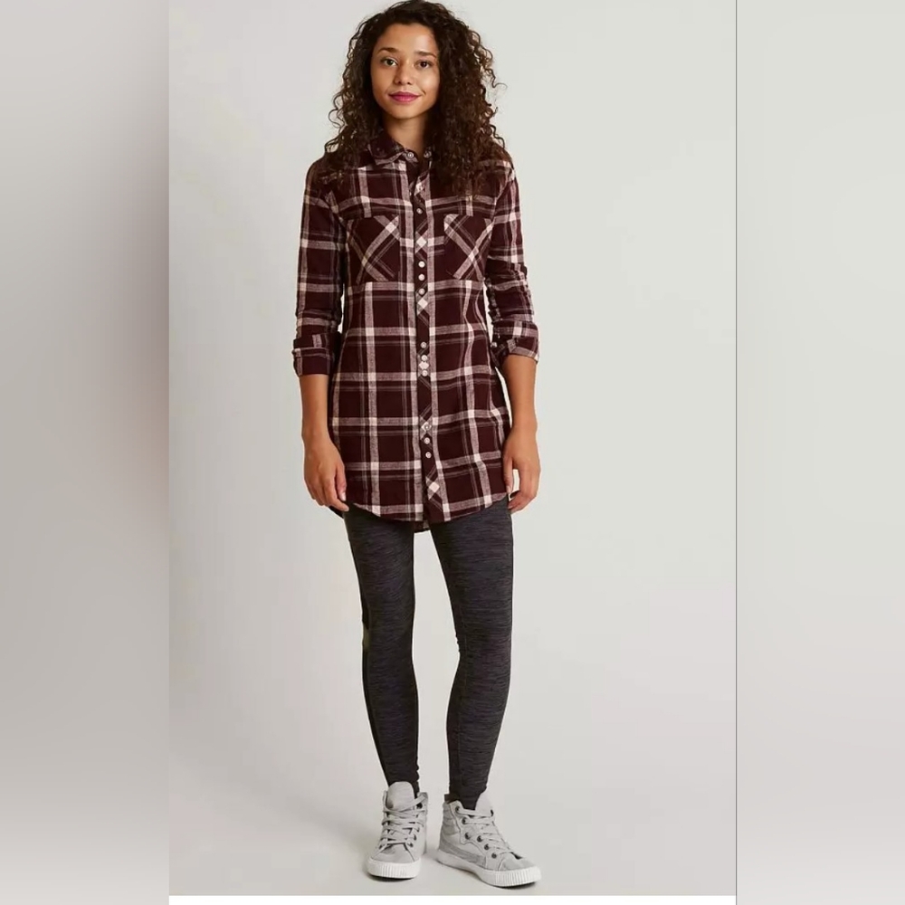 Fitz + Eddi Women's Small Plaid Button-Up Shirt